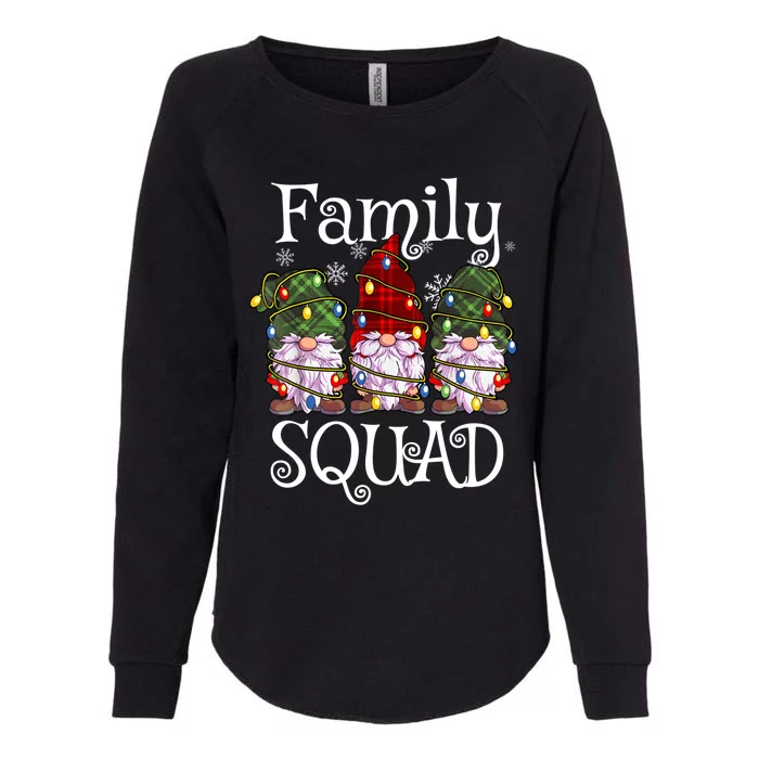 Family Squad Gnomies Christmas Gnome Family Matching Pjs Gift Womens California Wash Sweatshirt