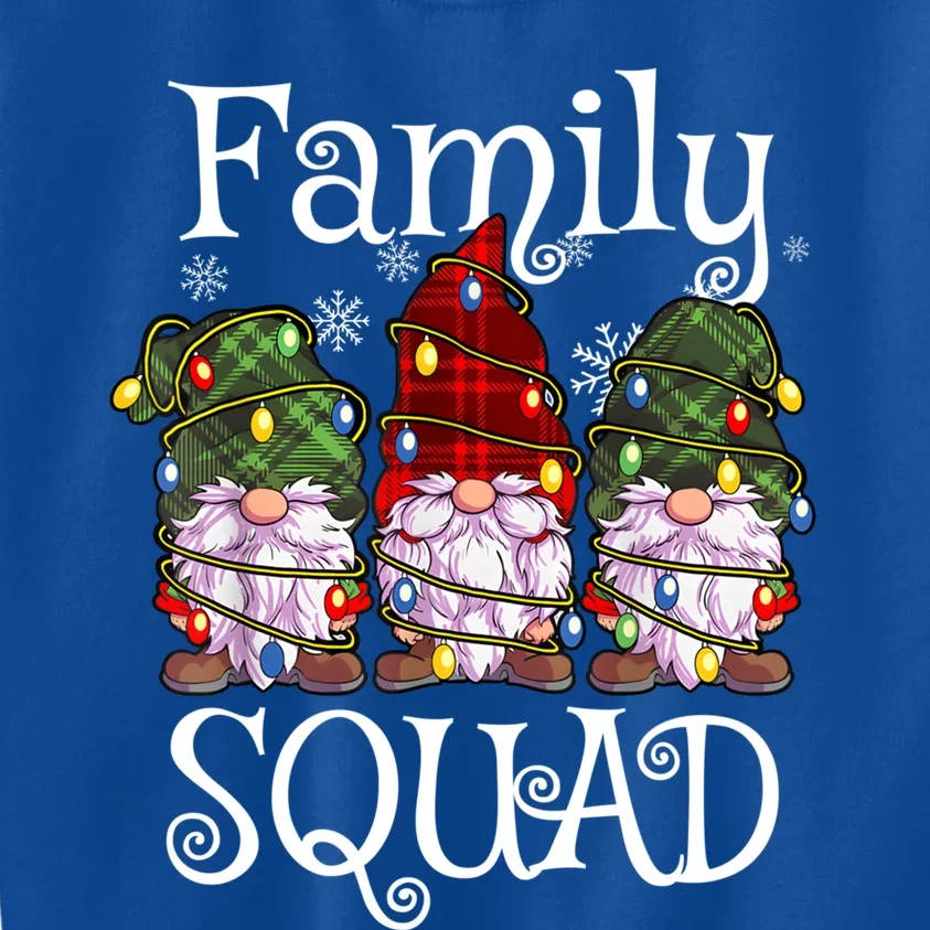 Family Squad Gnomies Christmas Gnome Family Matching Pjs Gift Kids Sweatshirt