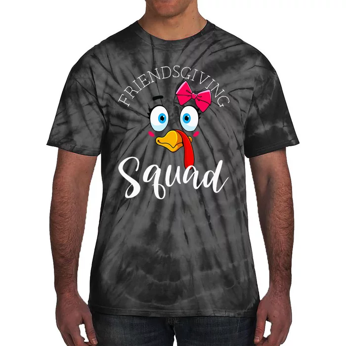 Friendsgiving Squad Gifts Happy Thanksgiving Tie-Dye T-Shirt