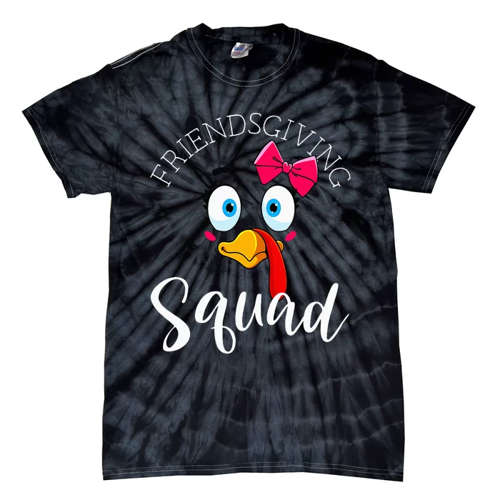 Friendsgiving Squad Gifts Happy Thanksgiving Tie-Dye T-Shirt