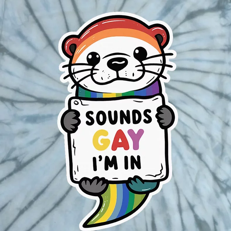 Funny Sounds Gay IM In With Rainbow Flag Tie-Dye T-Shirt