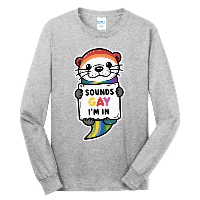 Funny Sounds Gay IM In With Rainbow Flag Tall Long Sleeve T-Shirt