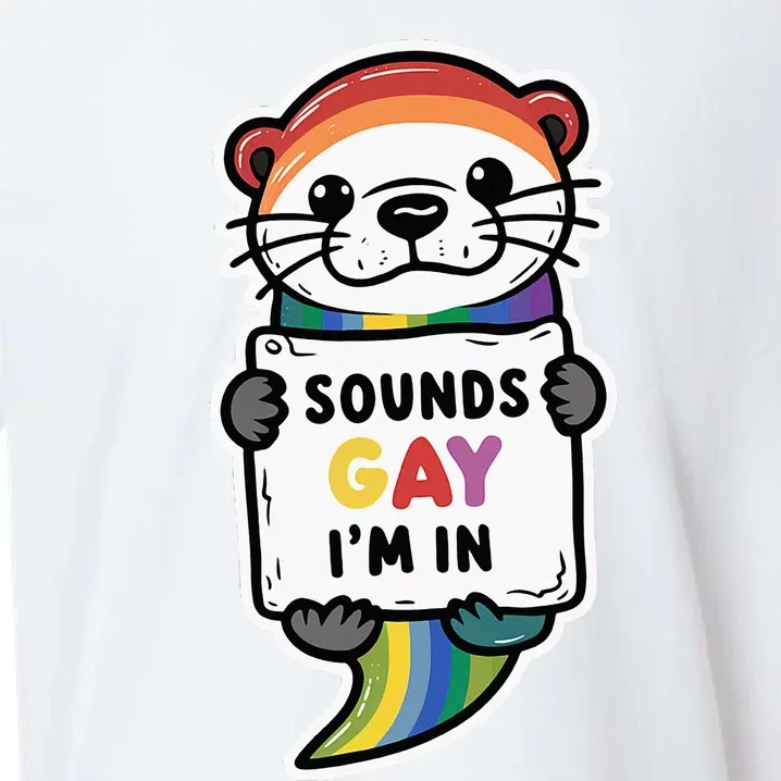 Funny Sounds Gay IM In With Rainbow Flag Sueded Cloud Jersey T-Shirt