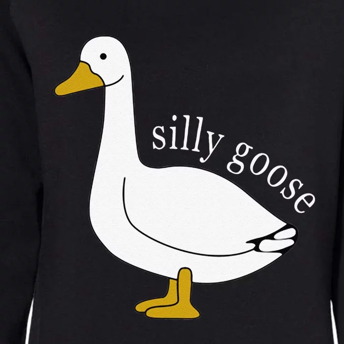 Funny Silly Goose Cute Goose Xmas Family Matching Clothing Womens California Wash Sweatshirt