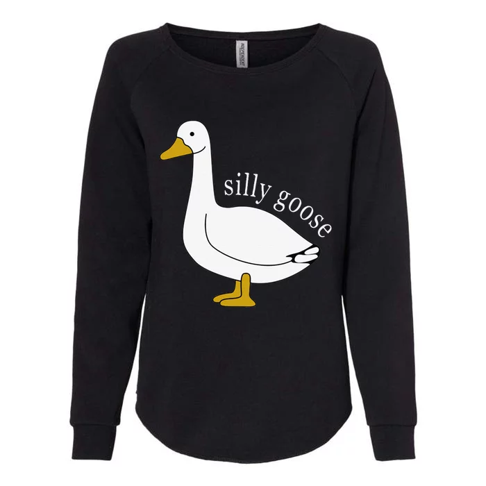 Funny Silly Goose Cute Goose Xmas Family Matching Clothing Womens California Wash Sweatshirt