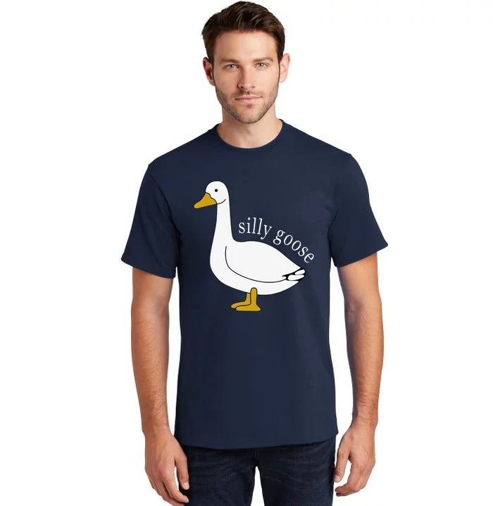 Funny Silly Goose Cute Goose Xmas Family Matching Clothing Tall T-Shirt