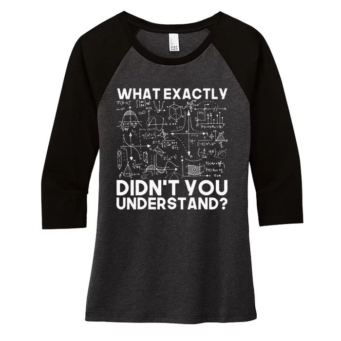 Funny Science Gift Idea Physicist Math Physics Women's Tri-Blend 3/4-Sleeve Raglan Shirt