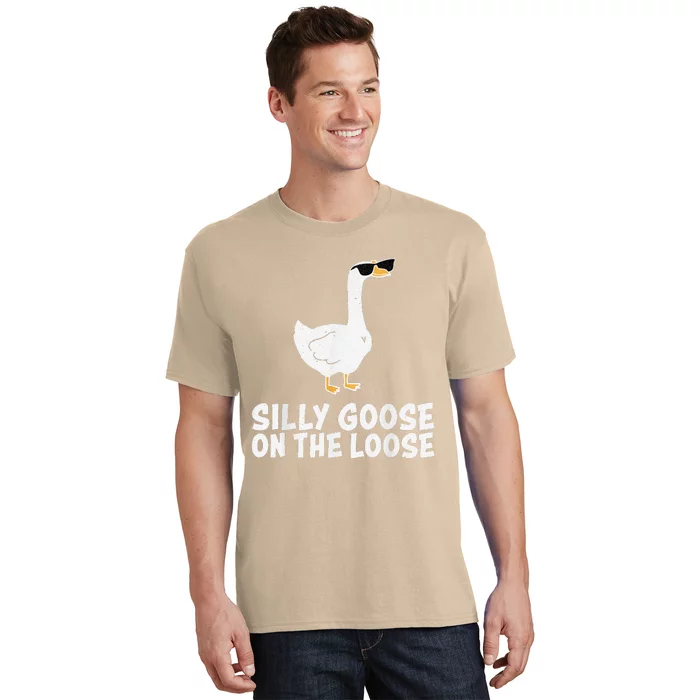 Funny Silly Goose On The Loose T-Shirt