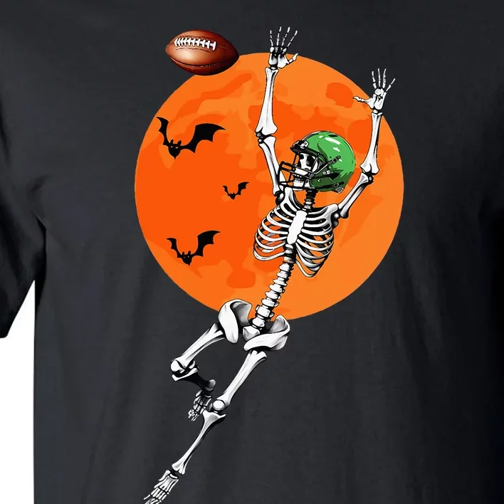 Football Skeleton Halloween Football Player Tall T-Shirt