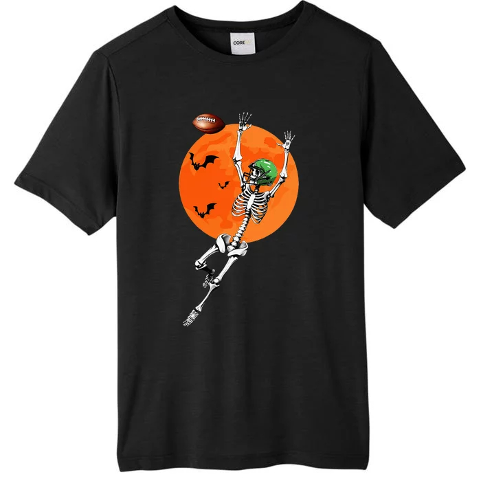 Football Skeleton Halloween Football Player ChromaSoft Performance T-Shirt