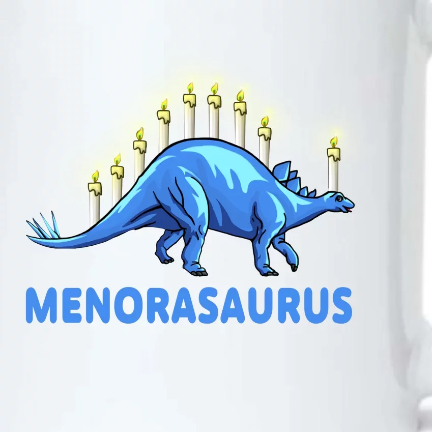 Funny Stegosaurus Hanukkah Dinosaur Menorah Dino Black Color Changing Mug