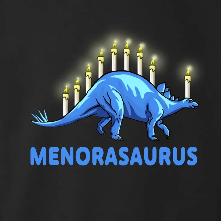 Funny Stegosaurus Hanukkah Dinosaur Menorah Dino Toddler Hoodie