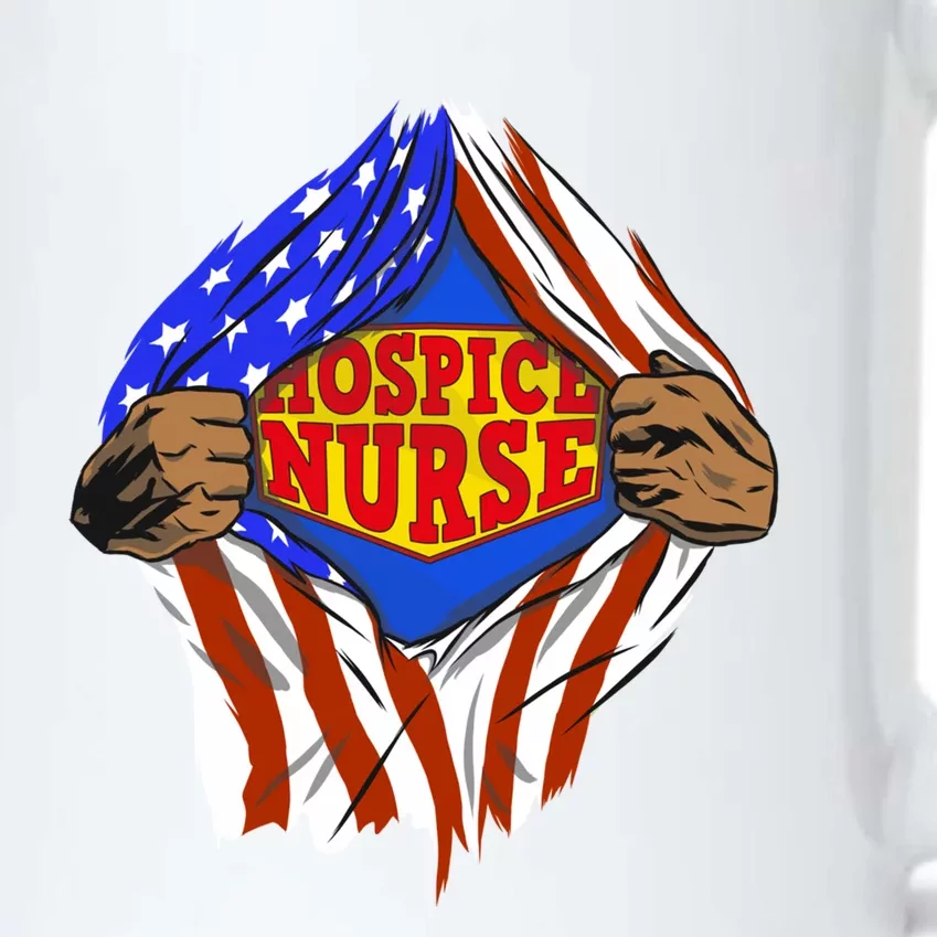 Funny Super Hospice Nurse Hero Job Cute Gift Black Color Changing Mug