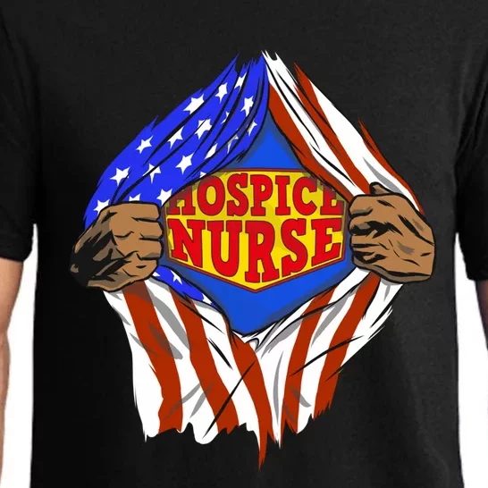 Funny Super Hospice Nurse Hero Job Cute Gift Pajama Set