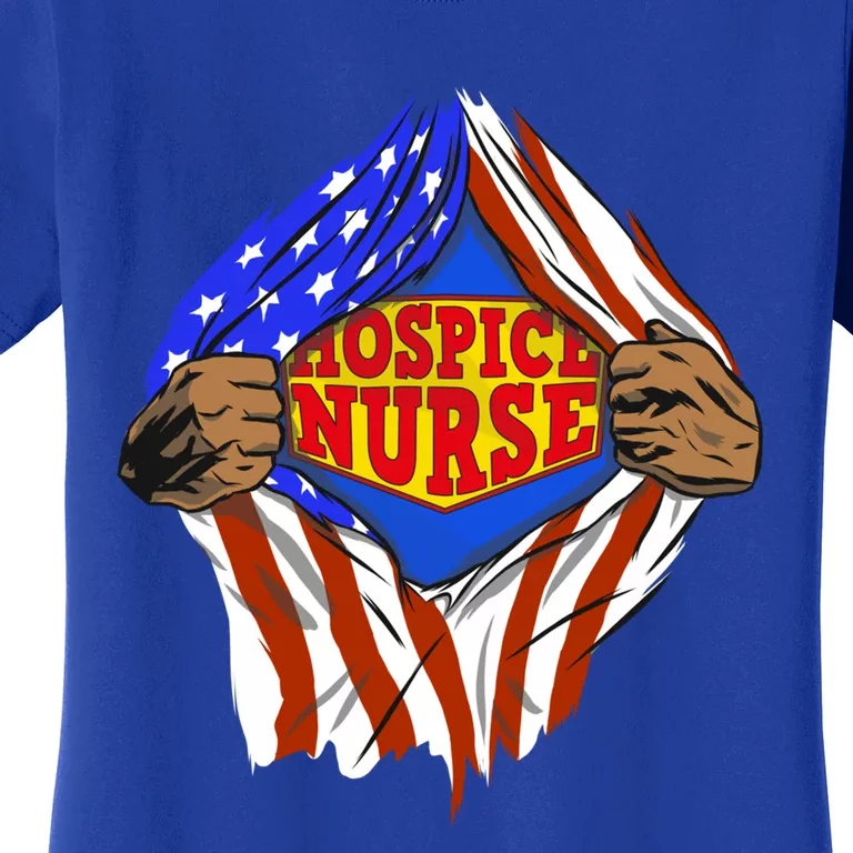 Funny Super Hospice Nurse Hero Job Cute Gift Women's T-Shirt