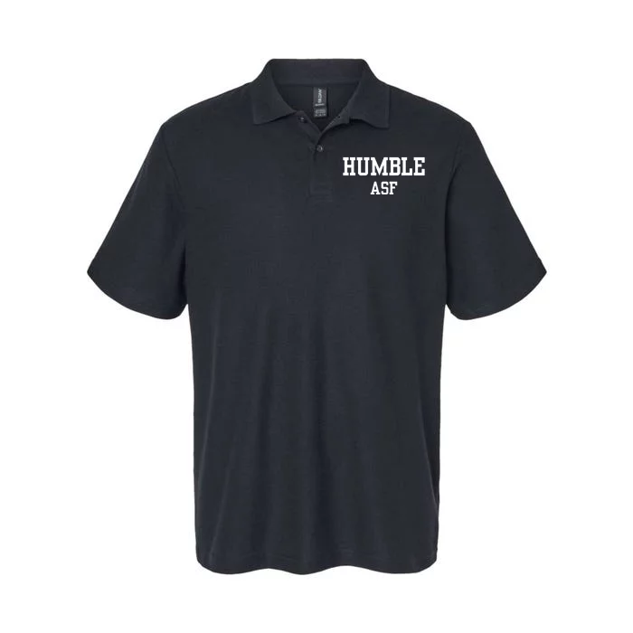 Funny Saying Humble Asf Softstyle Adult Sport Polo