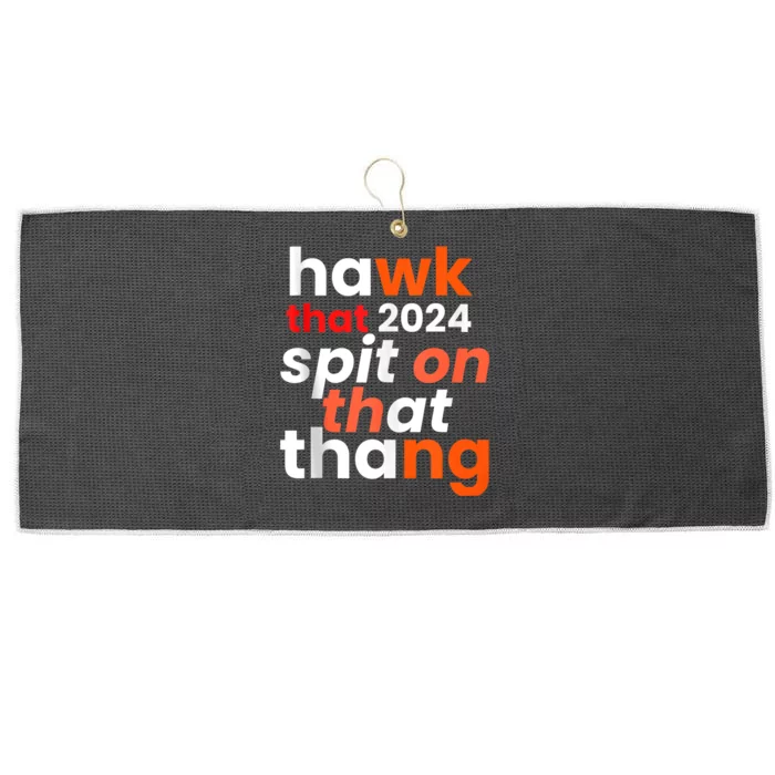 Funny Style Hawk Tuah 24 Spit On That Thang Large Microfiber Waffle Golf Towel