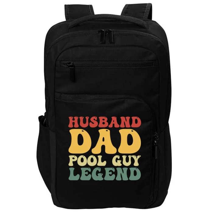 Funny Swimming Husband Dad Pool Guy Legend FatherS Day Great Gift Impact Tech Backpack