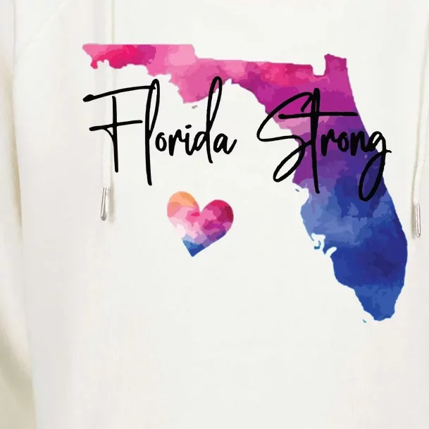 Florida Strong Hurricane Helene Womens Funnel Neck Pullover Hood