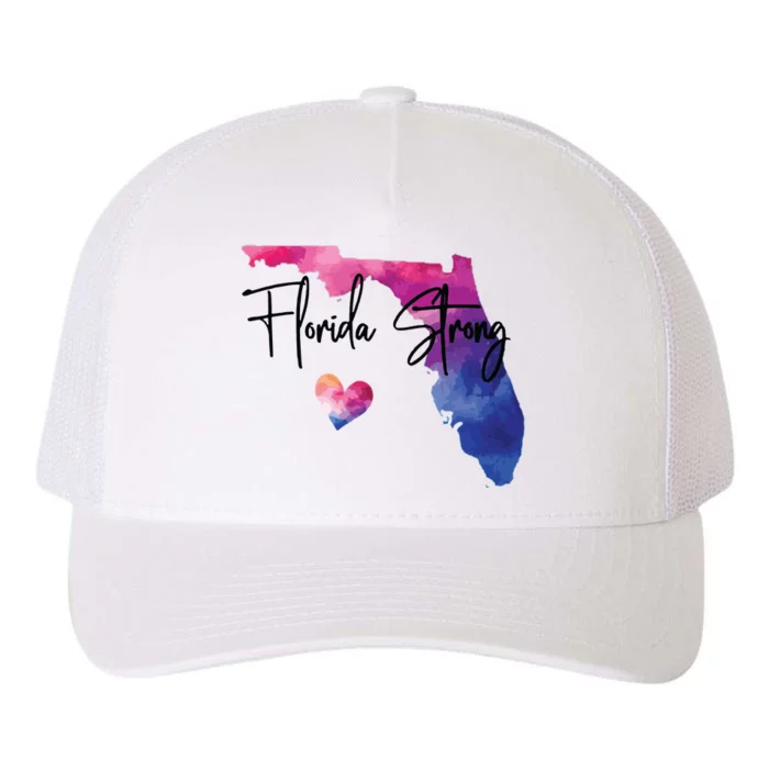 Florida Strong Hurricane Helene Yupoong Adult 5-Panel Trucker Hat