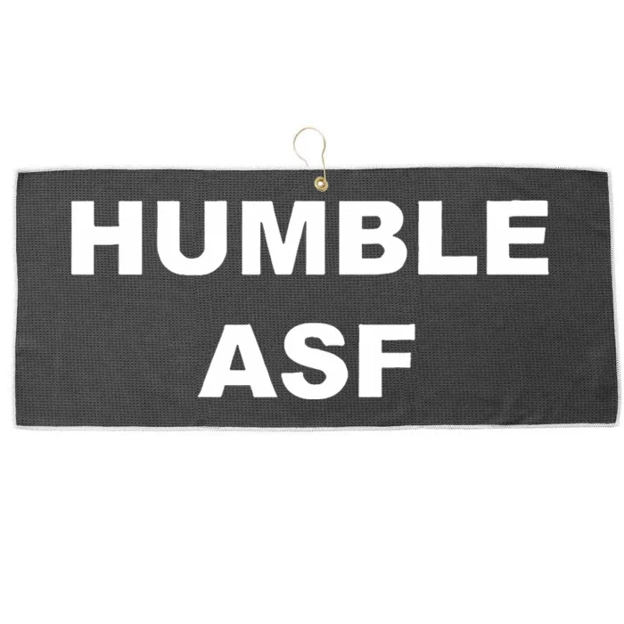 Funny Saying Humble Asf Large Microfiber Waffle Golf Towel