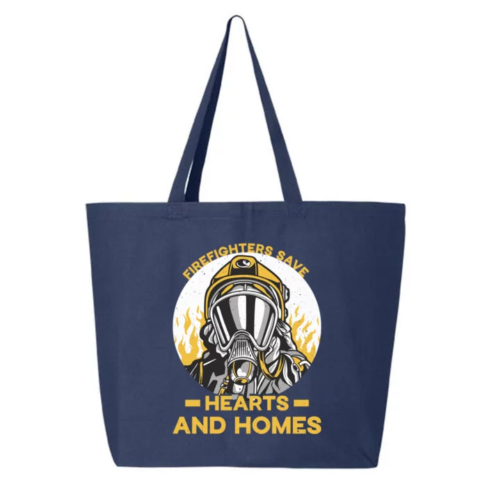 Firefighters Save Hearts And Homes Support Quote Great Gift 25L Jumbo Tote