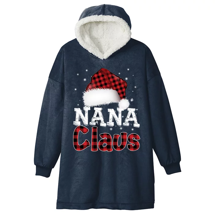 Fun Santa Hat Christmas Costume Family Matching Nana Claus Meaningful Gift Hooded Wearable Blanket