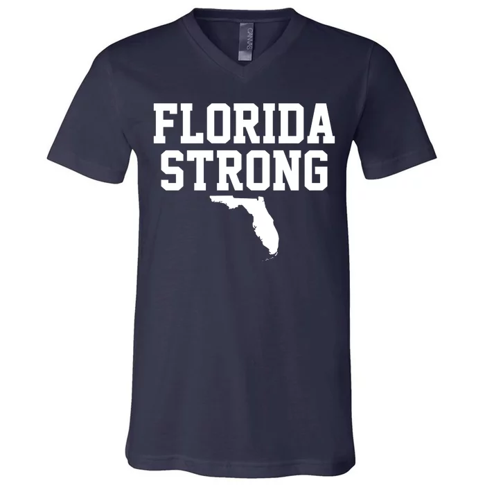 Florida Strong Hurricane Milton V-Neck T-Shirt