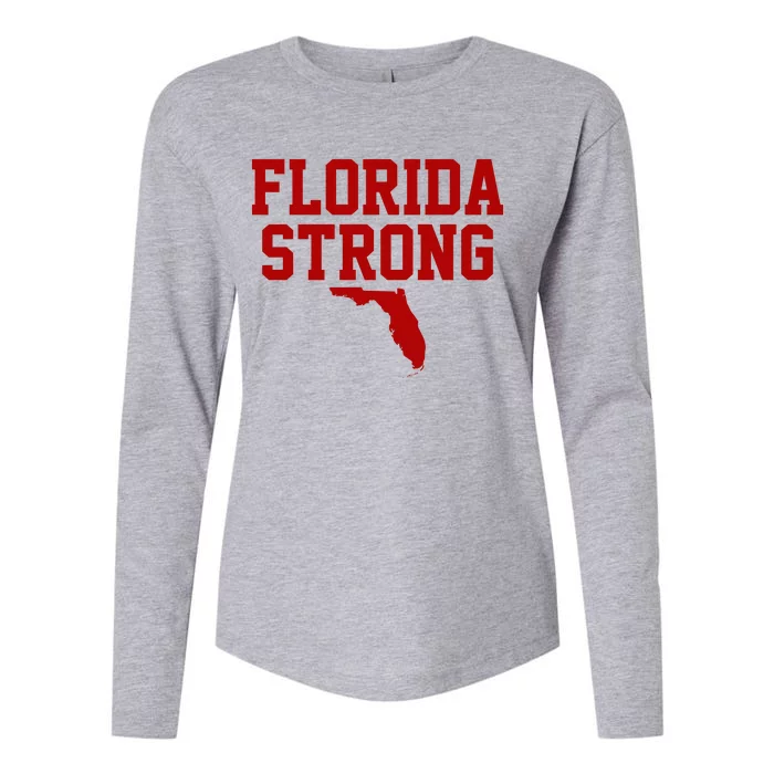 Florida Strong Hurricane Milton Womens Cotton Relaxed Long Sleeve T-Shirt