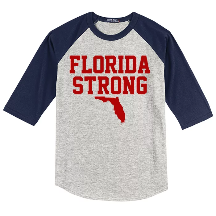 Florida Strong Hurricane Milton Kids Colorblock Raglan Jersey