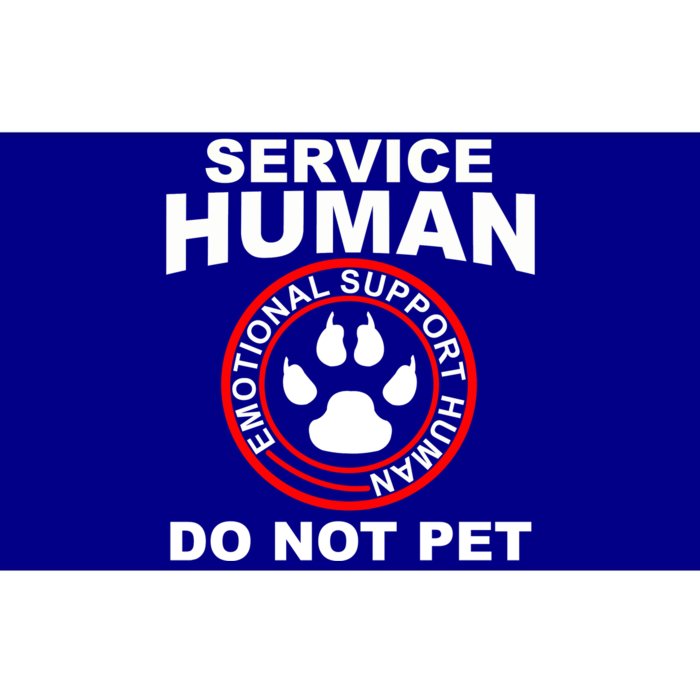 Funny Service Human Gift Funny Dog Owner Emotional Support Human Bumper Sticker