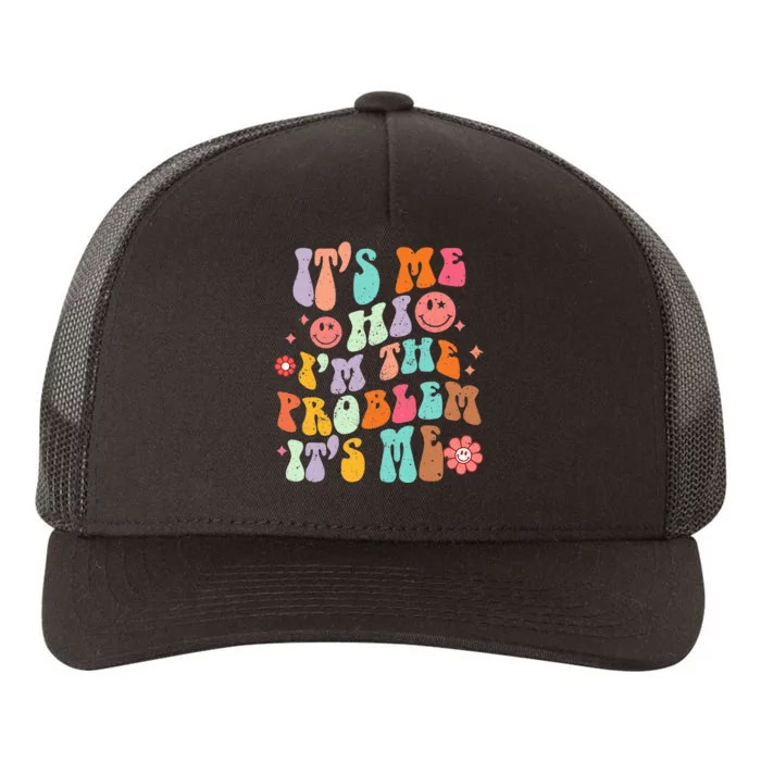 Funny Sarcasm Humor I'm A Problem Retro Groovy Yupoong Adult 5-Panel Trucker Hat