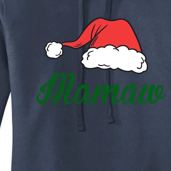 Funny Santa Hat Christmas Costume Family Matching Mamaw Gift Women's Pullover Hoodie