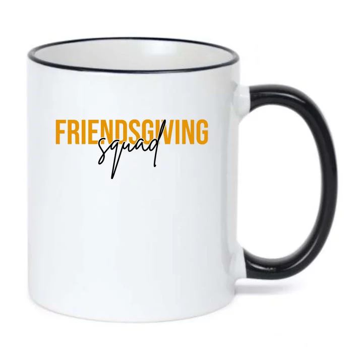 Friendsgiving Squad Holiday Gift Black Color Changing Mug