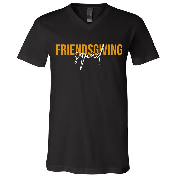 Friendsgiving Squad Holiday Gift V-Neck T-Shirt