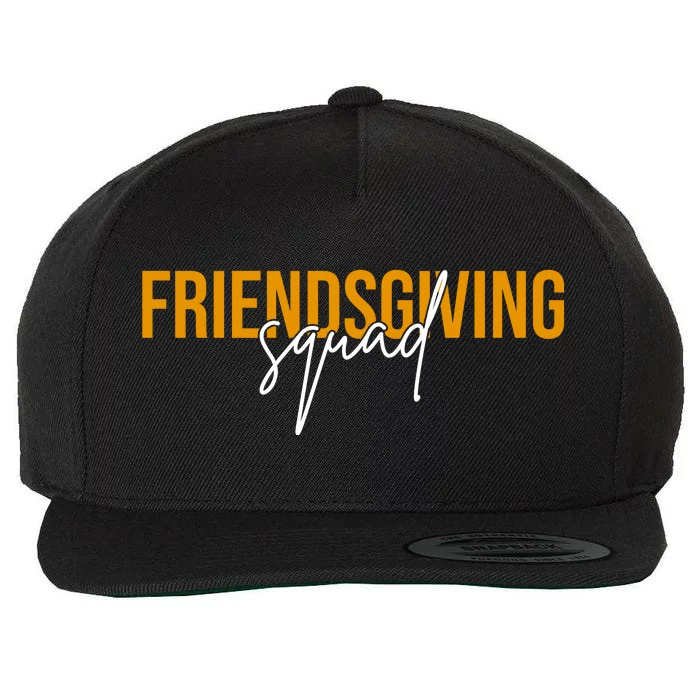 Friendsgiving Squad Holiday Gift Wool Snapback Cap