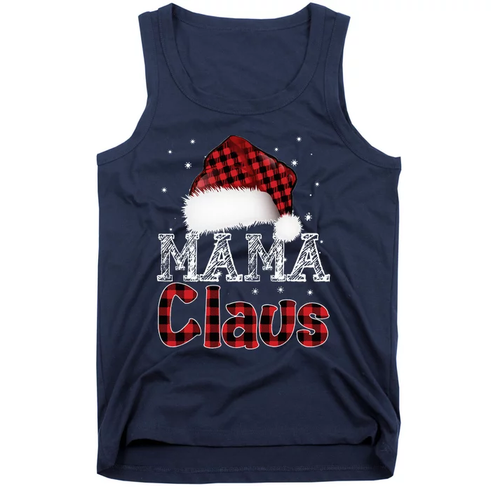 Fun Santa Hat Christmas Costume Family Matching Mama Claus Tank Top