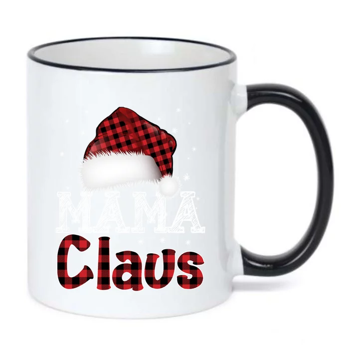 Fun Santa Hat Christmas Costume Family Matching Mama Claus Gift Black Color Changing Mug