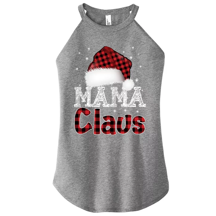 Fun Santa Hat Christmas Costume Family Matching Mama Claus Gift Women’s Perfect Tri Rocker Tank