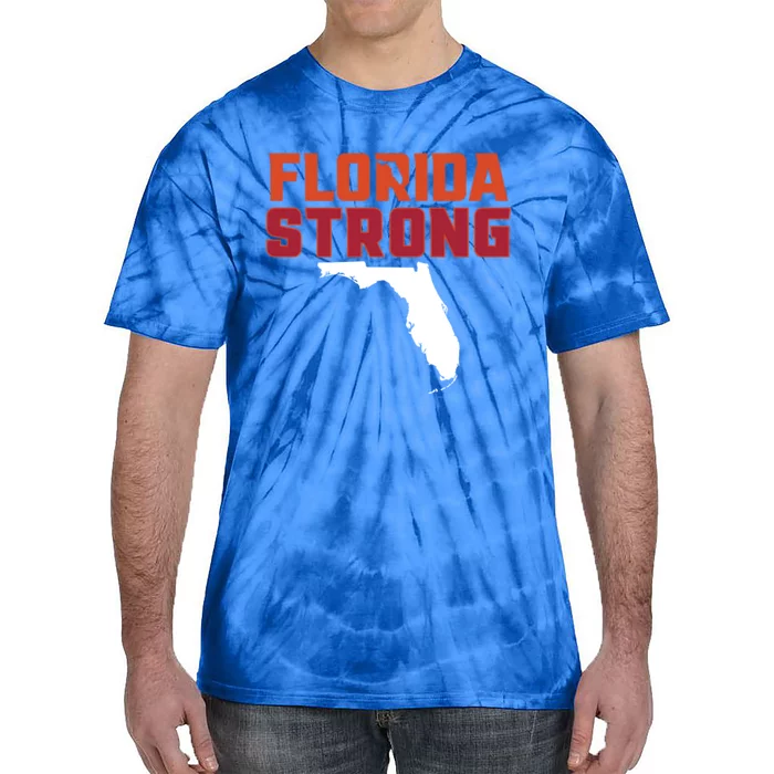 Florida Strong Hurricane Ian Support Florida Tie-Dye T-Shirt