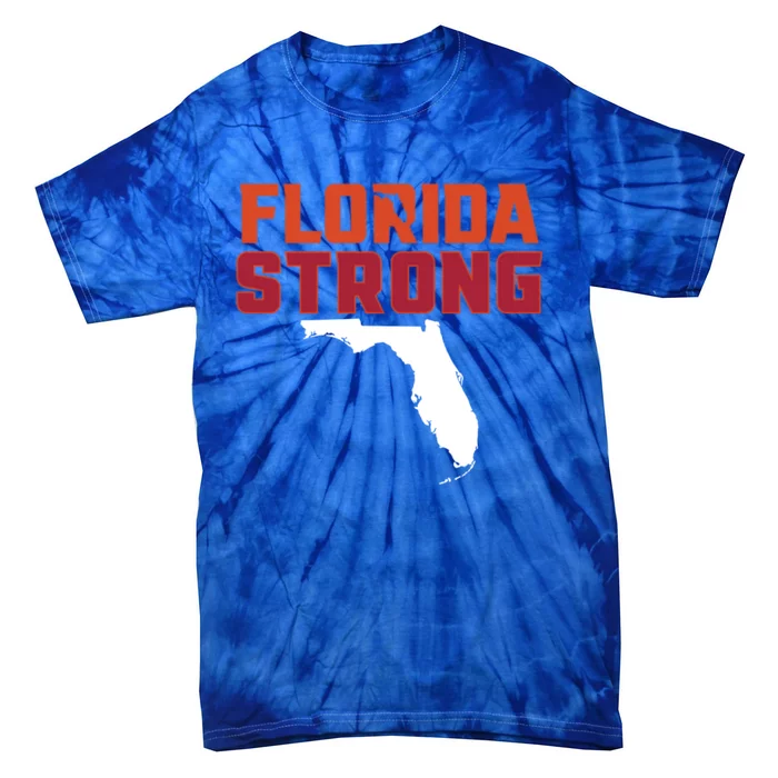 Florida Strong Hurricane Ian Support Florida Tie-Dye T-Shirt