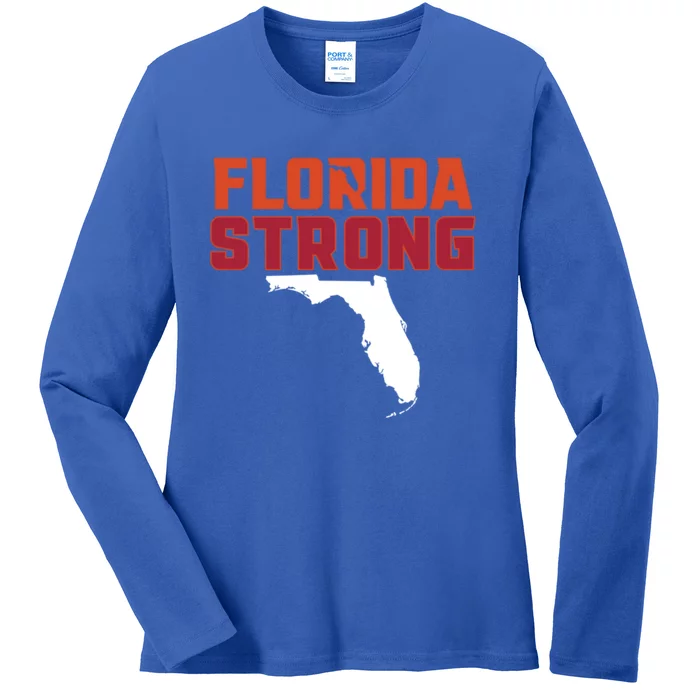 Florida Strong Hurricane Ian Support Florida Ladies Long Sleeve Shirt