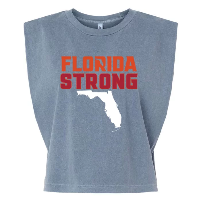 Florida Strong Hurricane Ian Support Florida Garment-Dyed Women's Muscle Tee