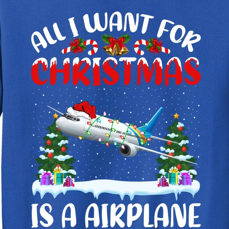 Funny Santa Hat All I Want For Christmas Is A Airplane Meaningful Gift Sweatshirt