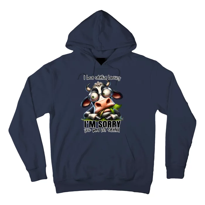 Funny Selective Hearing Sarcastic Cow Hoodie