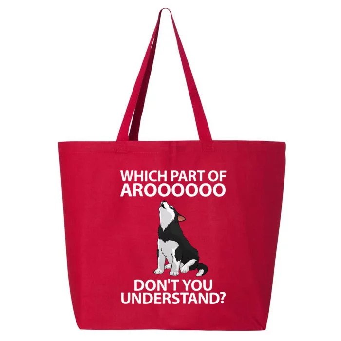 Funny Siberian Husky For Women Puppy Dog Huskies Lover 25L Jumbo Tote