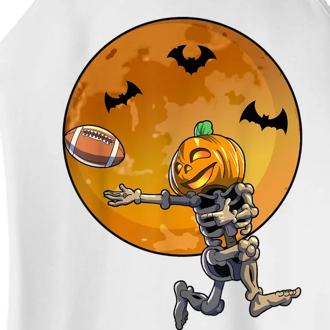 Football Skeleton Halloween Football Halloween Women’s Perfect Tri Rocker Tank