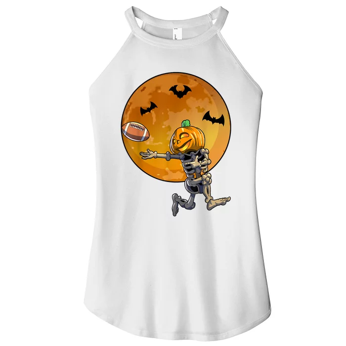 Football Skeleton Halloween Football Halloween Women’s Perfect Tri Rocker Tank