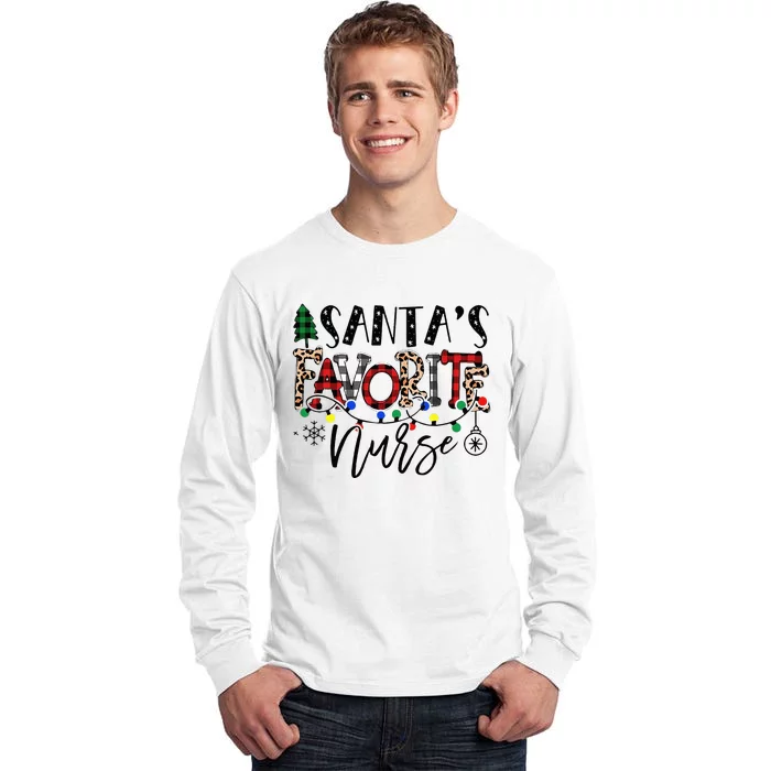 Festive Santa Hat for Nurses Spread Holiday Cheer! Tall Long Sleeve T-Shirt