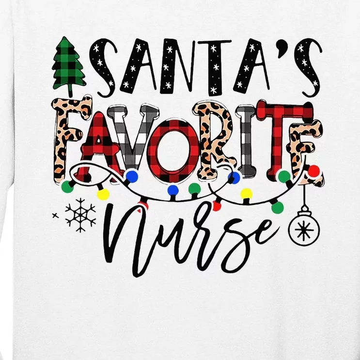 Festive Santa Hat for Nurses Spread Holiday Cheer! Tall Long Sleeve T-Shirt